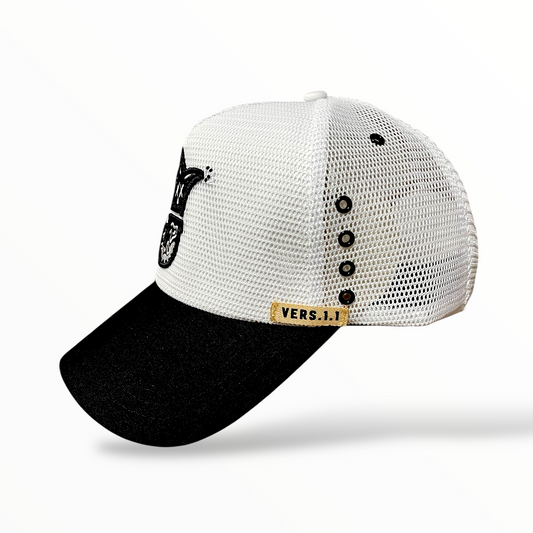 BLK & White Sheep Trucker Hat J.B.D. 1.1 - Just Be Different.