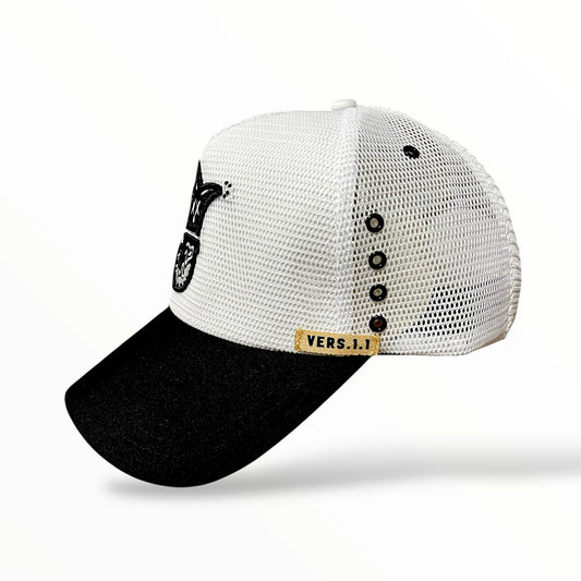 BLK & White Sheep Trucker Hat J.B.D. 1.1 - Just Be Different. JERGHATS