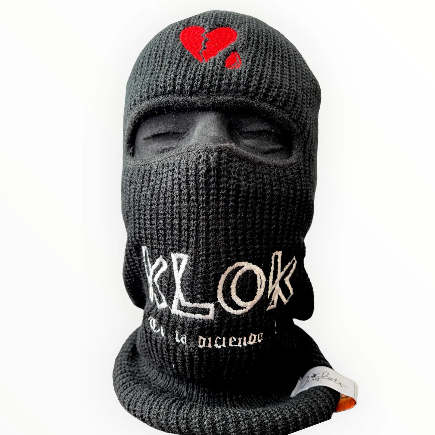 KloK tu ta D Ski Mask Broken Heart JERGHATS