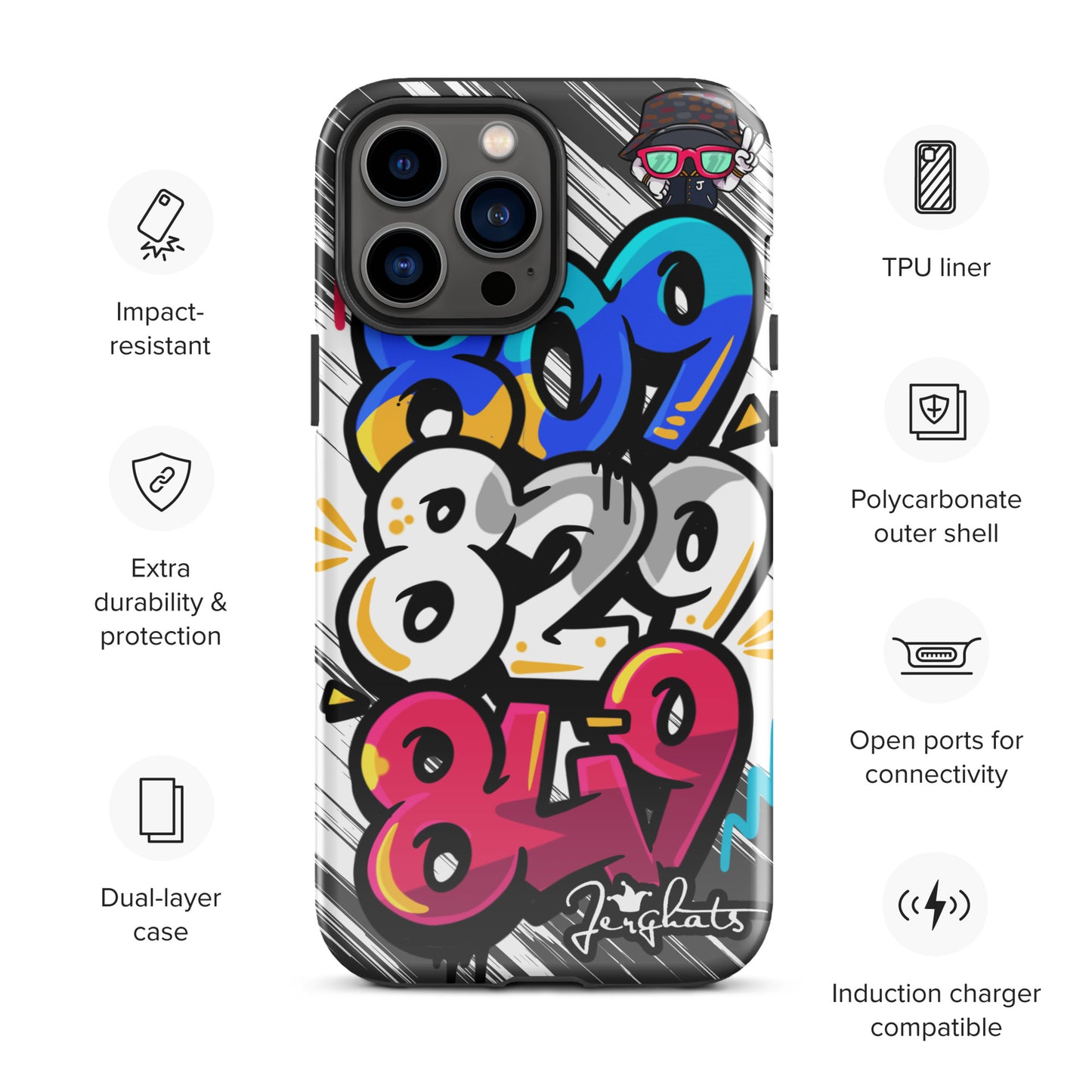 DR Area code Tough Case for iPhone®