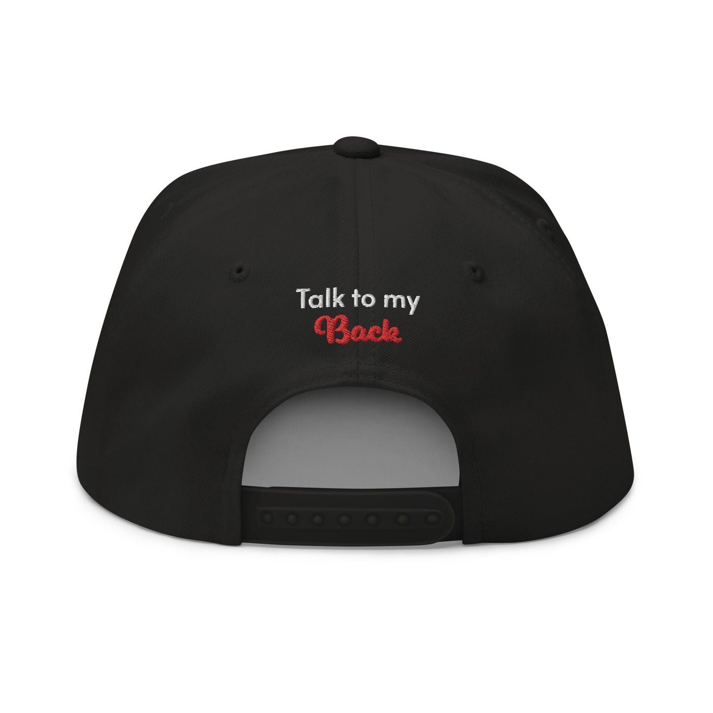Talk to my Bk Flat Bill Cap