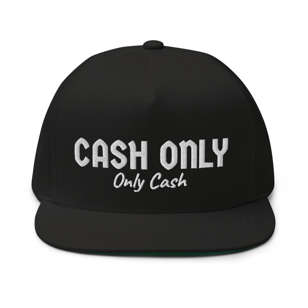Cash only Flat Bill Cap