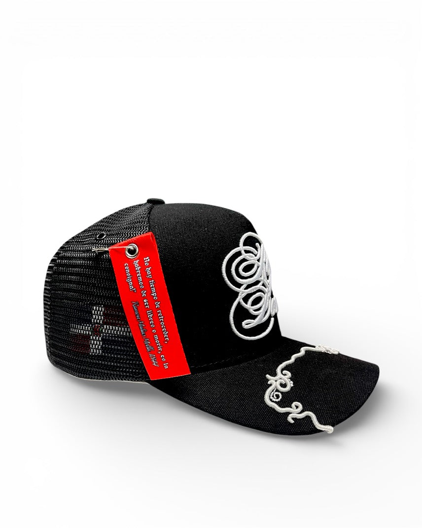 Hidden behind mesh design Rep Dom Trucker Hat • Hidden Panel Edition