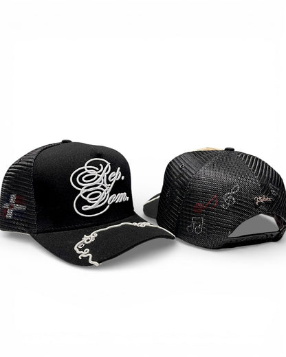 Hidden behind mesh design Rep Dom Trucker Hat • Hidden Panel Edition