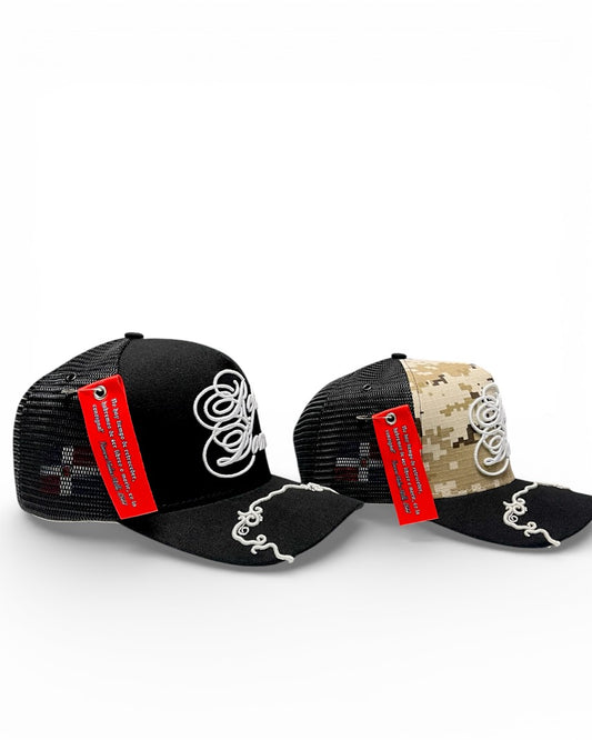 Hidden behind mesh design Rep Dom Trucker Hat • Hidden Panel Edition