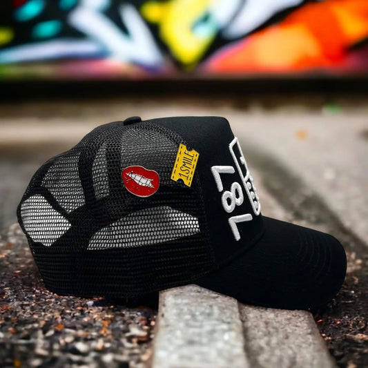 787 PR Area Code Dominoes Trucker Hat JERGHATS