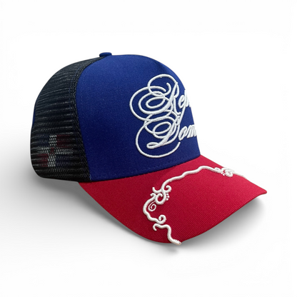 Hidden behind mesh design Rep Dom Trucker Hat • Partial Hidden Panel Edition B&R