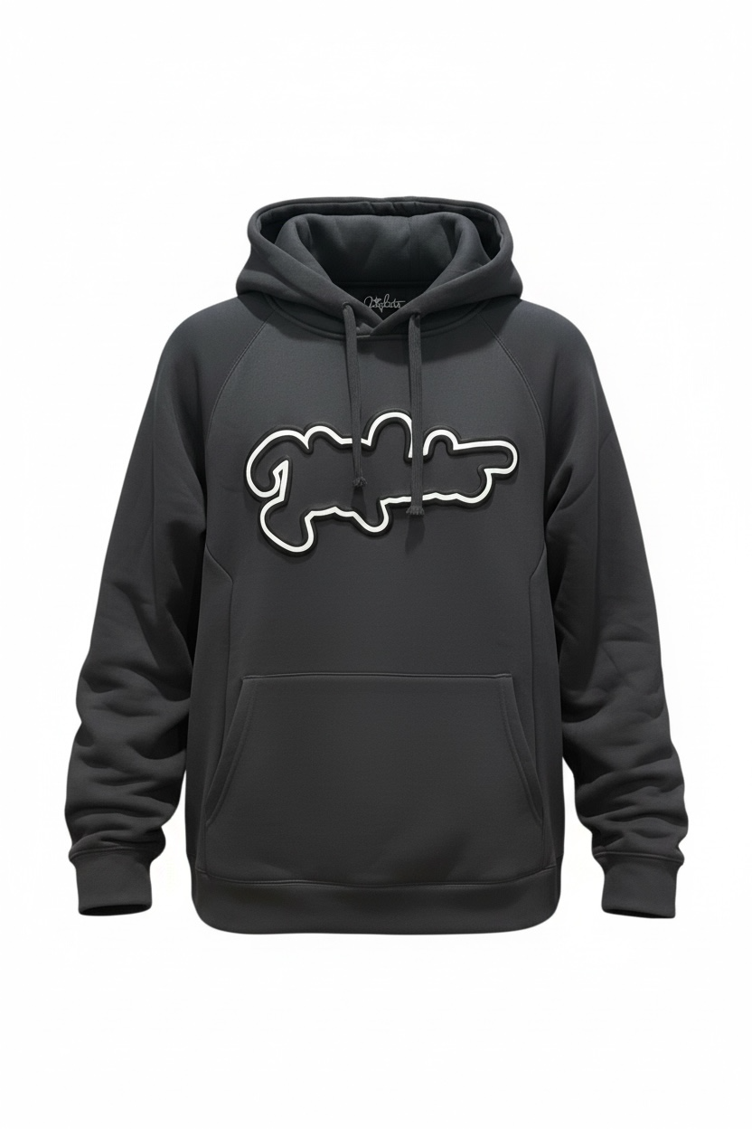Puff Edge Design Hoodie