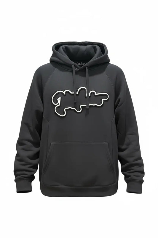 Puff Edge Design Hoodie JERGHATS