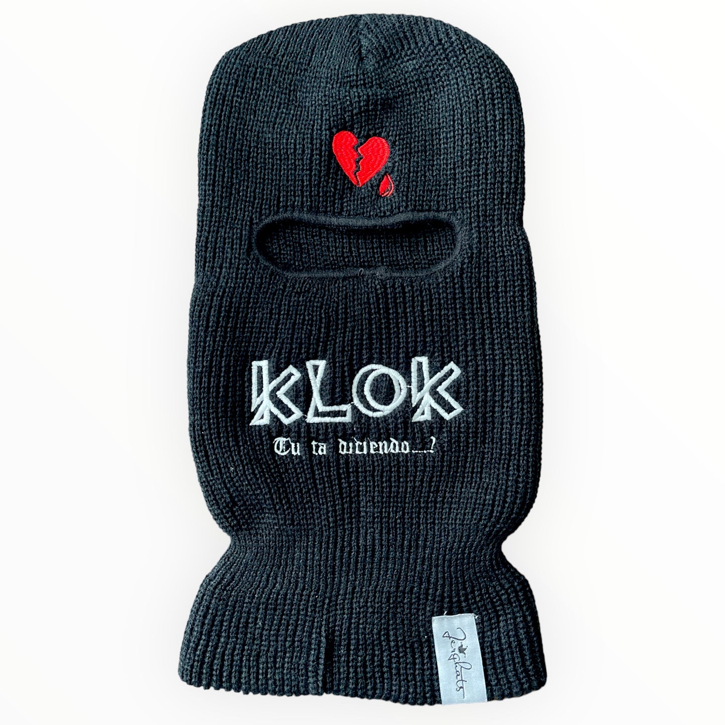 KloK tu ta D Ski Mask Broken Heart