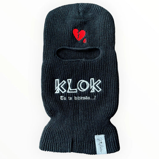 KloK tu ta D Ski Mask Broken Heart JERGHATS