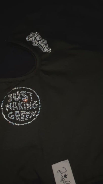 Fashion JMG Face Cover with Rhinestones