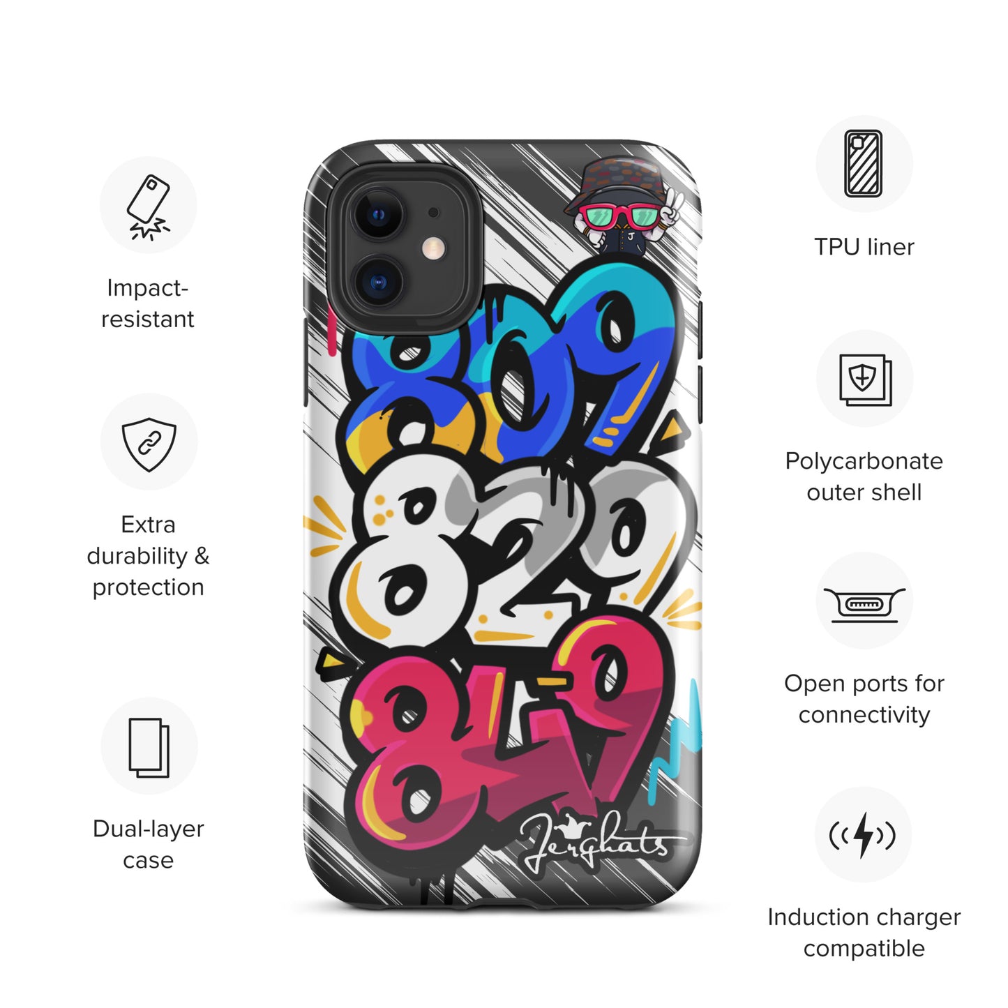 DR Area code Tough Case for iPhone®