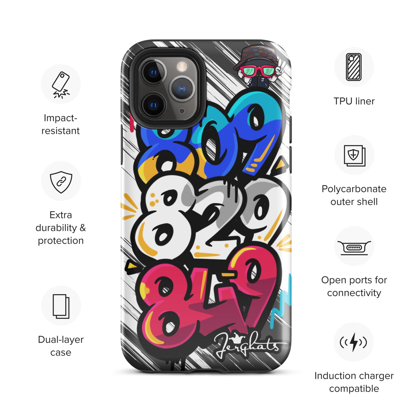 DR Area code Tough Case for iPhone®