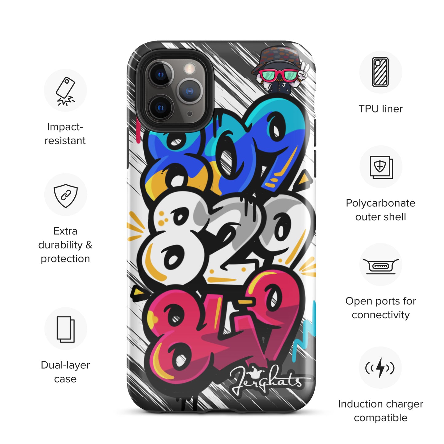 DR Area code Tough Case for iPhone®