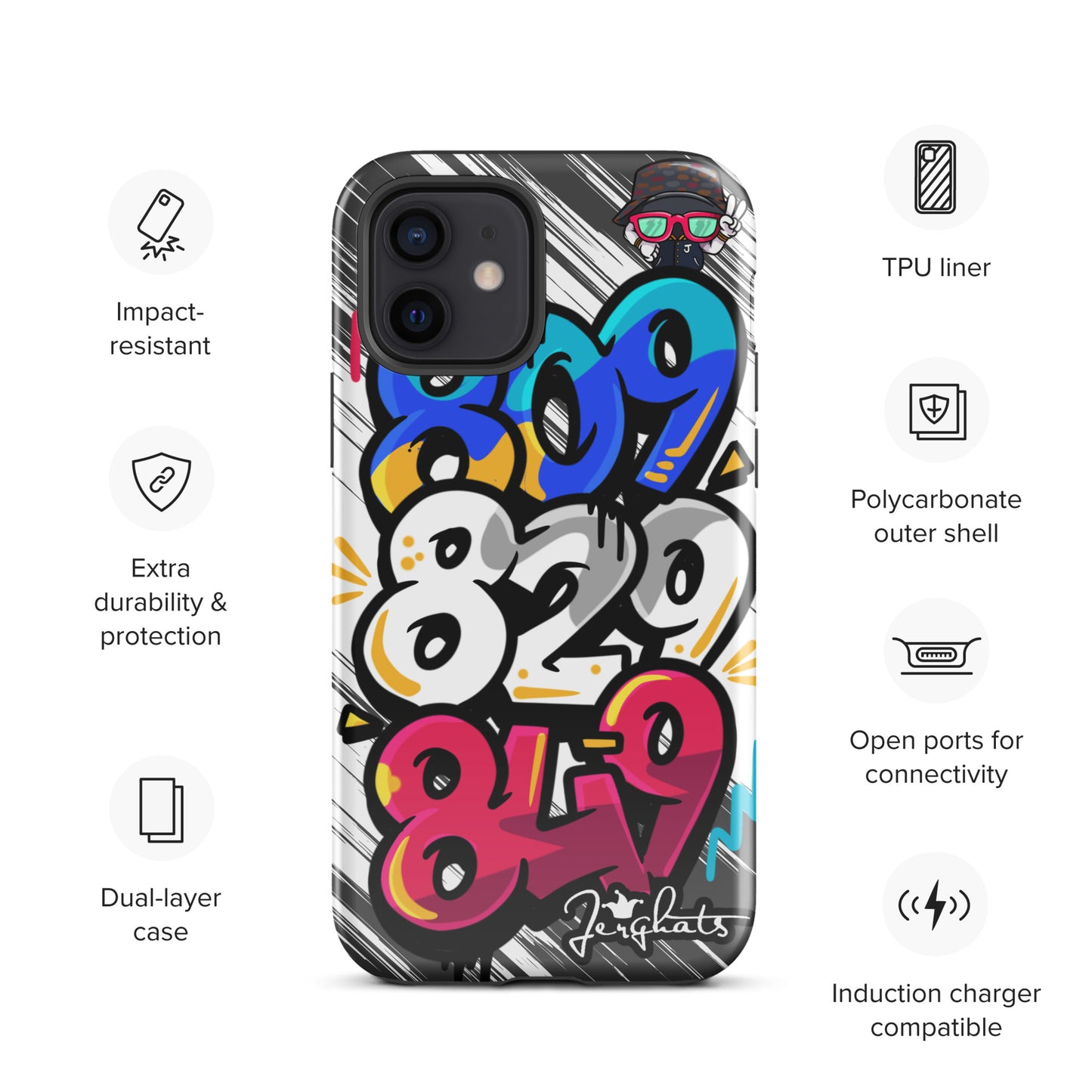 DR Area code Tough Case for iPhone®