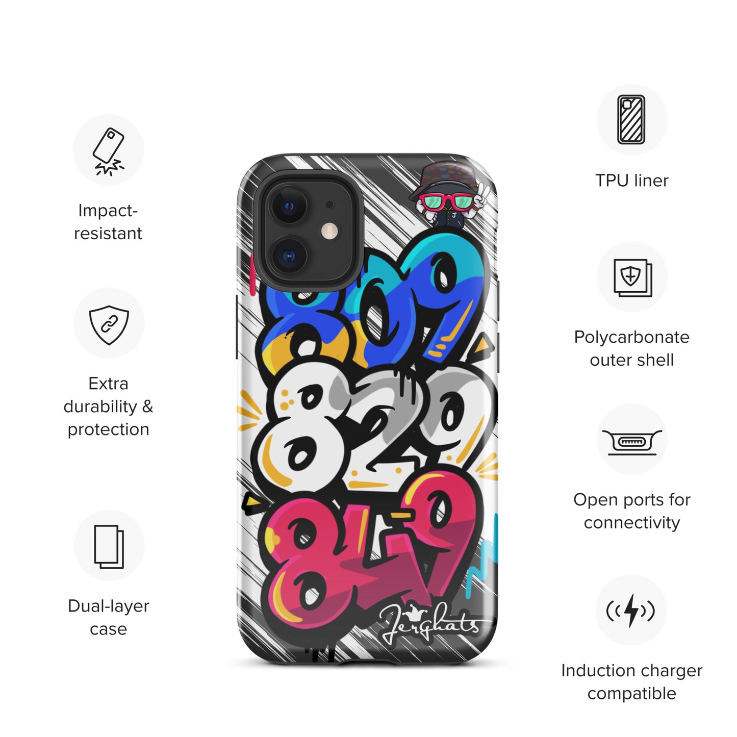 DR Area code Tough Case for iPhone®