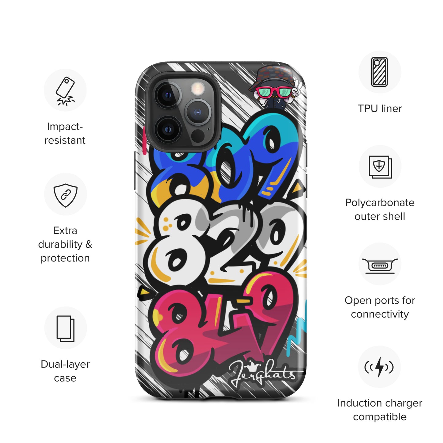 DR Area code Tough Case for iPhone®
