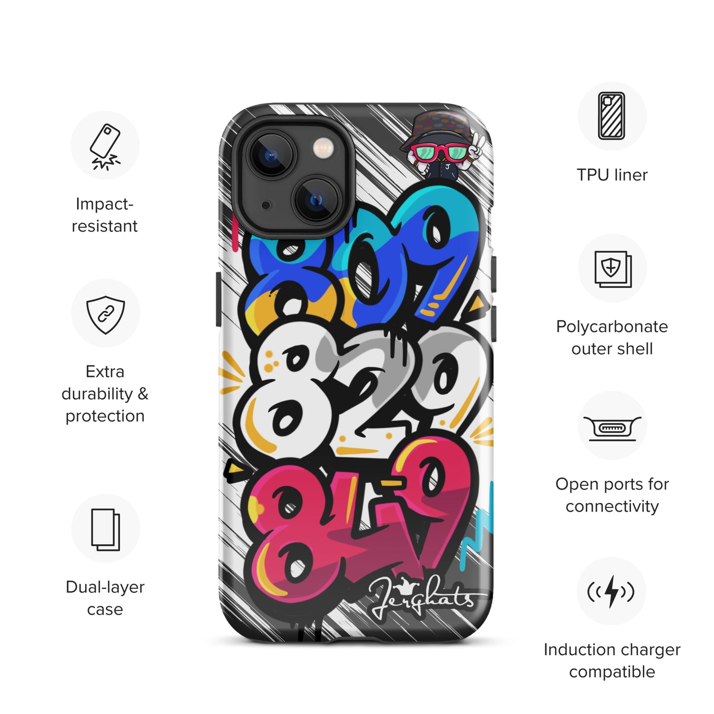 DR Area code Tough Case for iPhone®