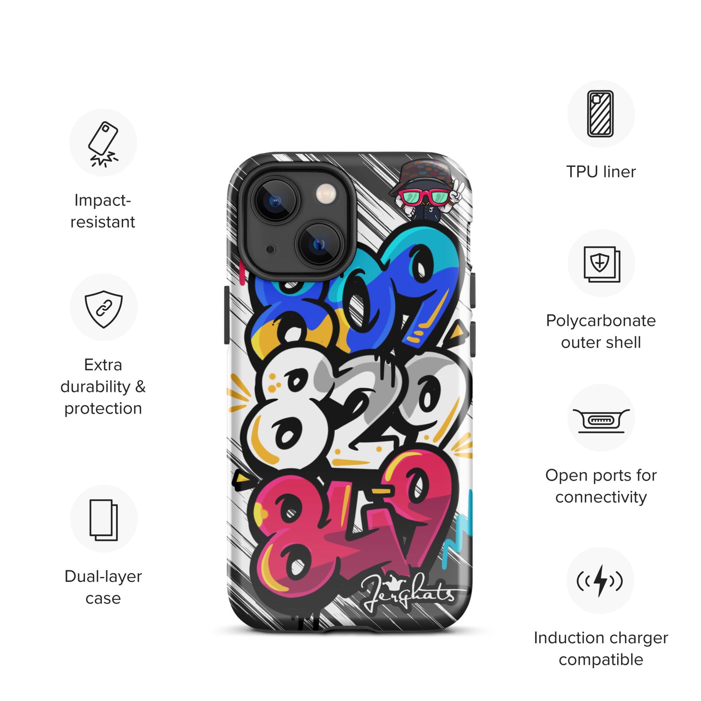 DR Area code Tough Case for iPhone®