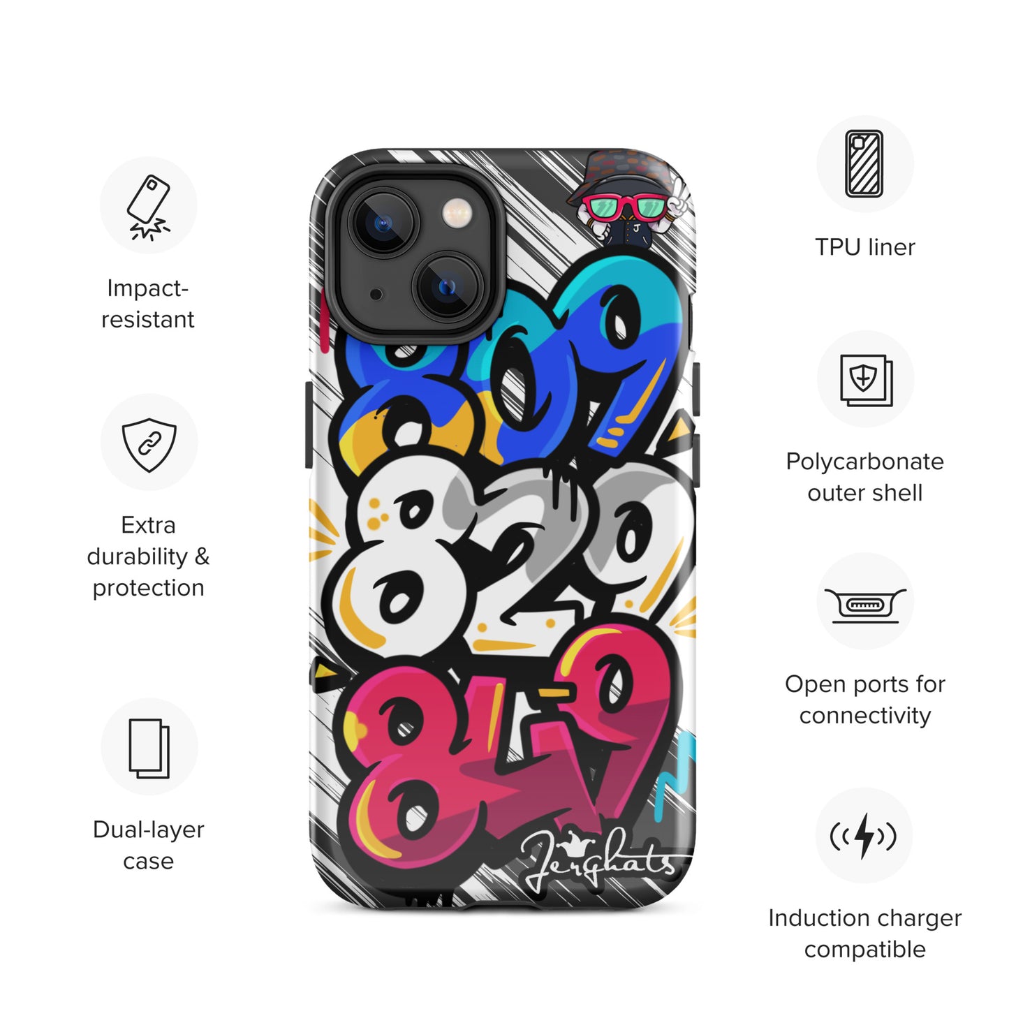 DR Area code Tough Case for iPhone®