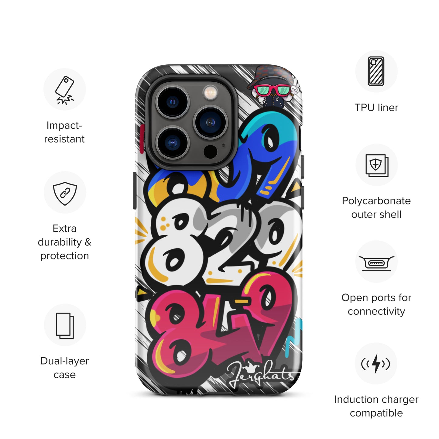 DR Area code Tough Case for iPhone®