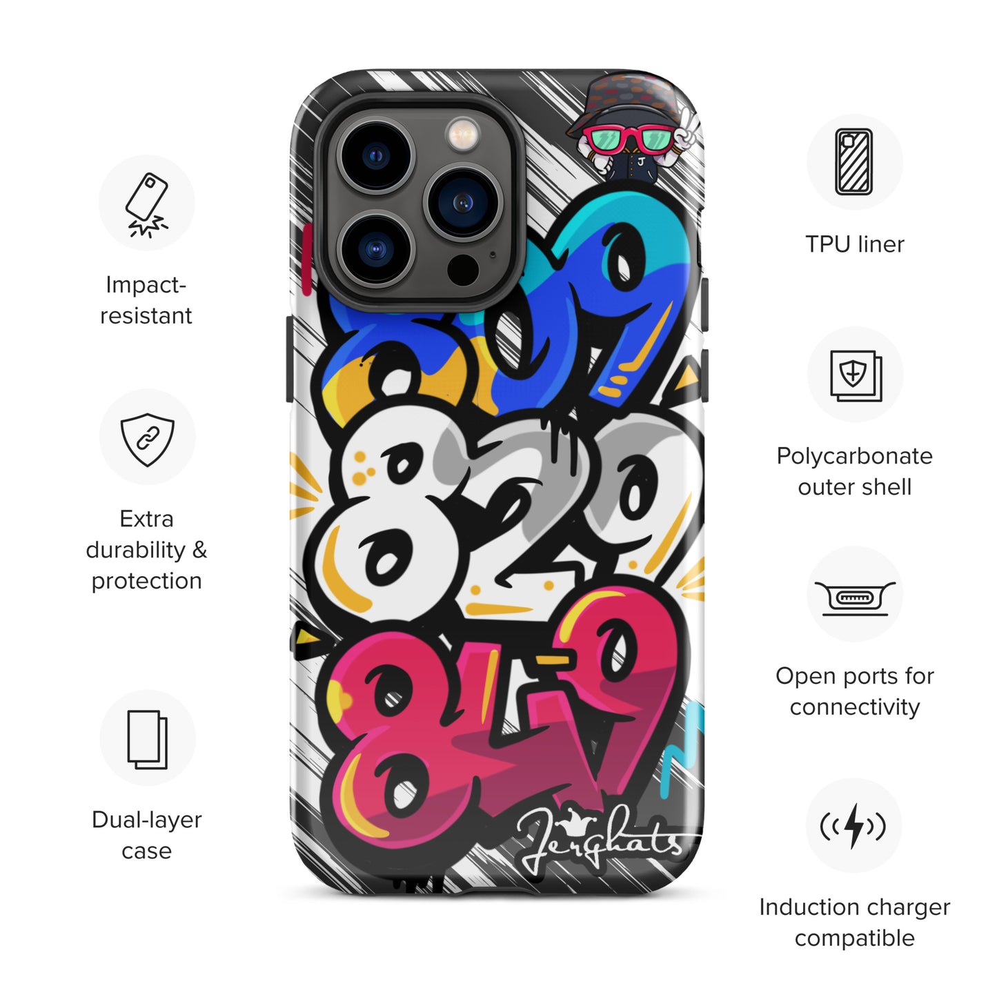 DR Area code Tough Case for iPhone®