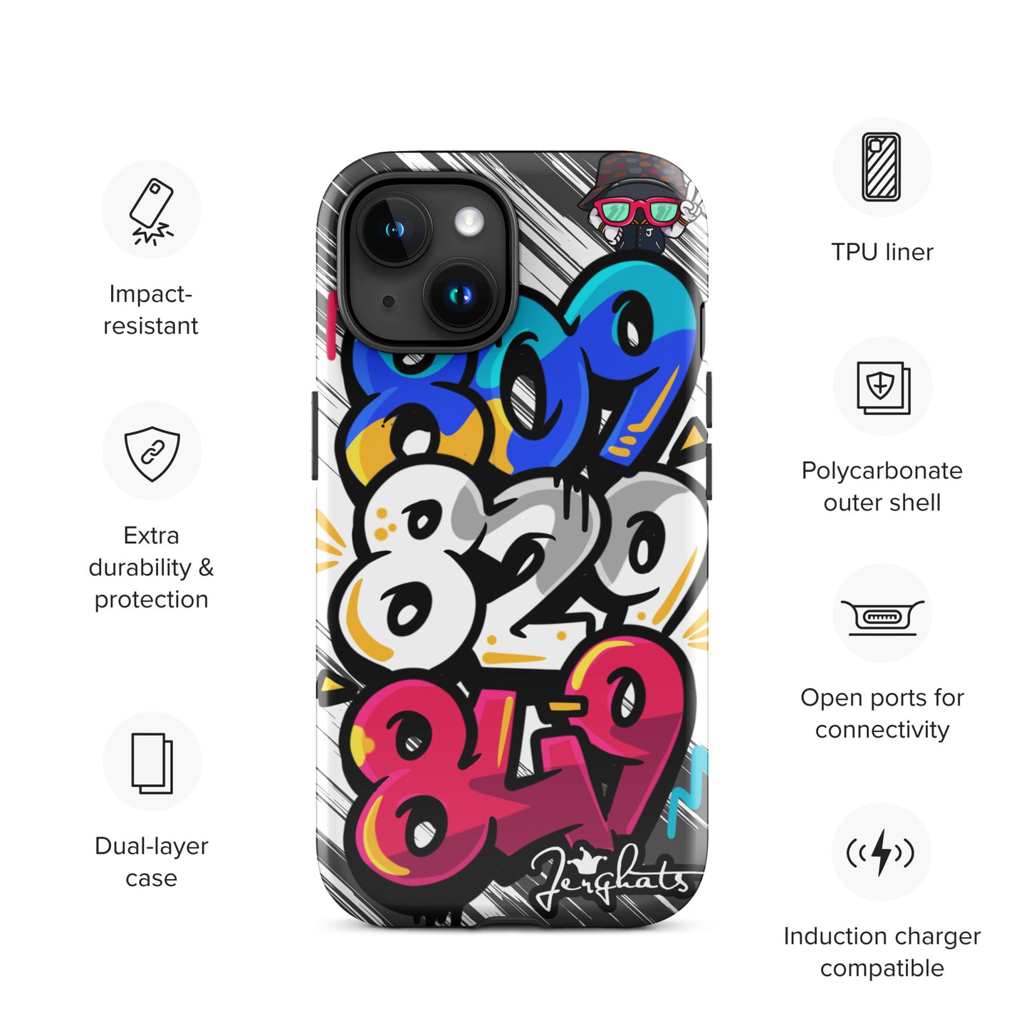 DR Area code Tough Case for iPhone®