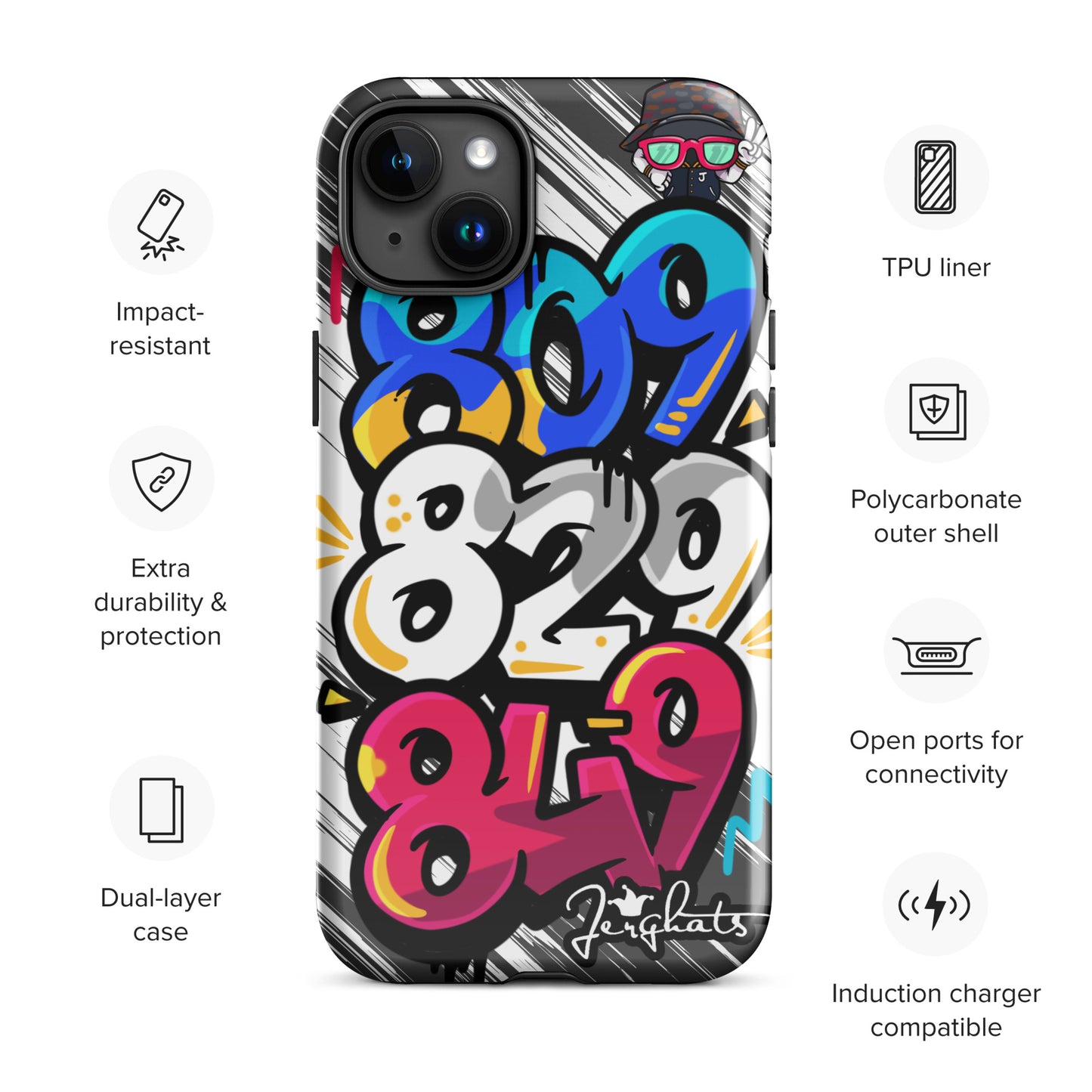 DR Area code Tough Case for iPhone®