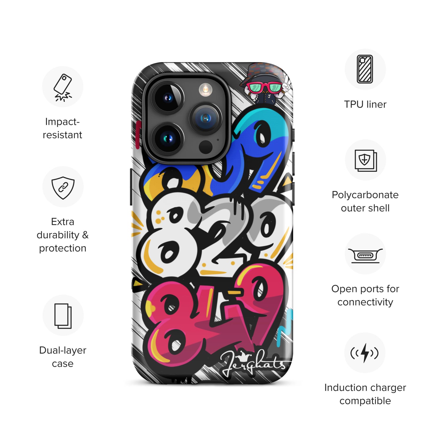 DR Area code Tough Case for iPhone®