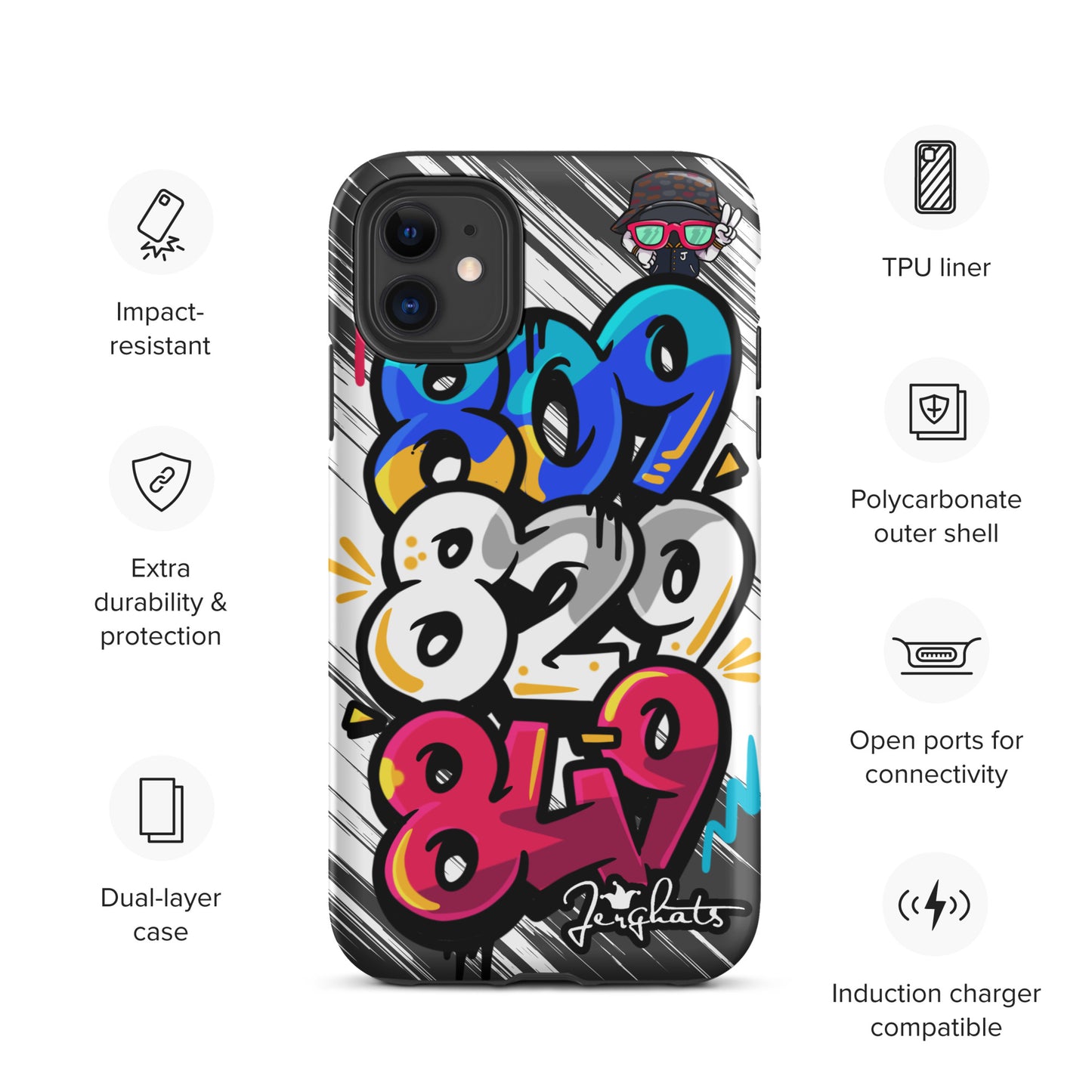 DR Area code Tough Case for iPhone®