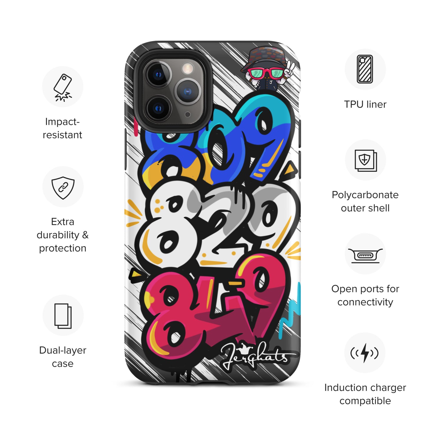 DR Area code Tough Case for iPhone®