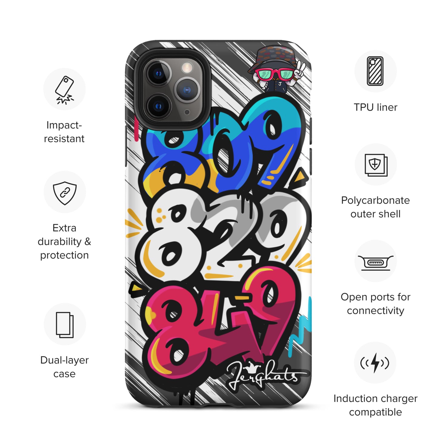 DR Area code Tough Case for iPhone®