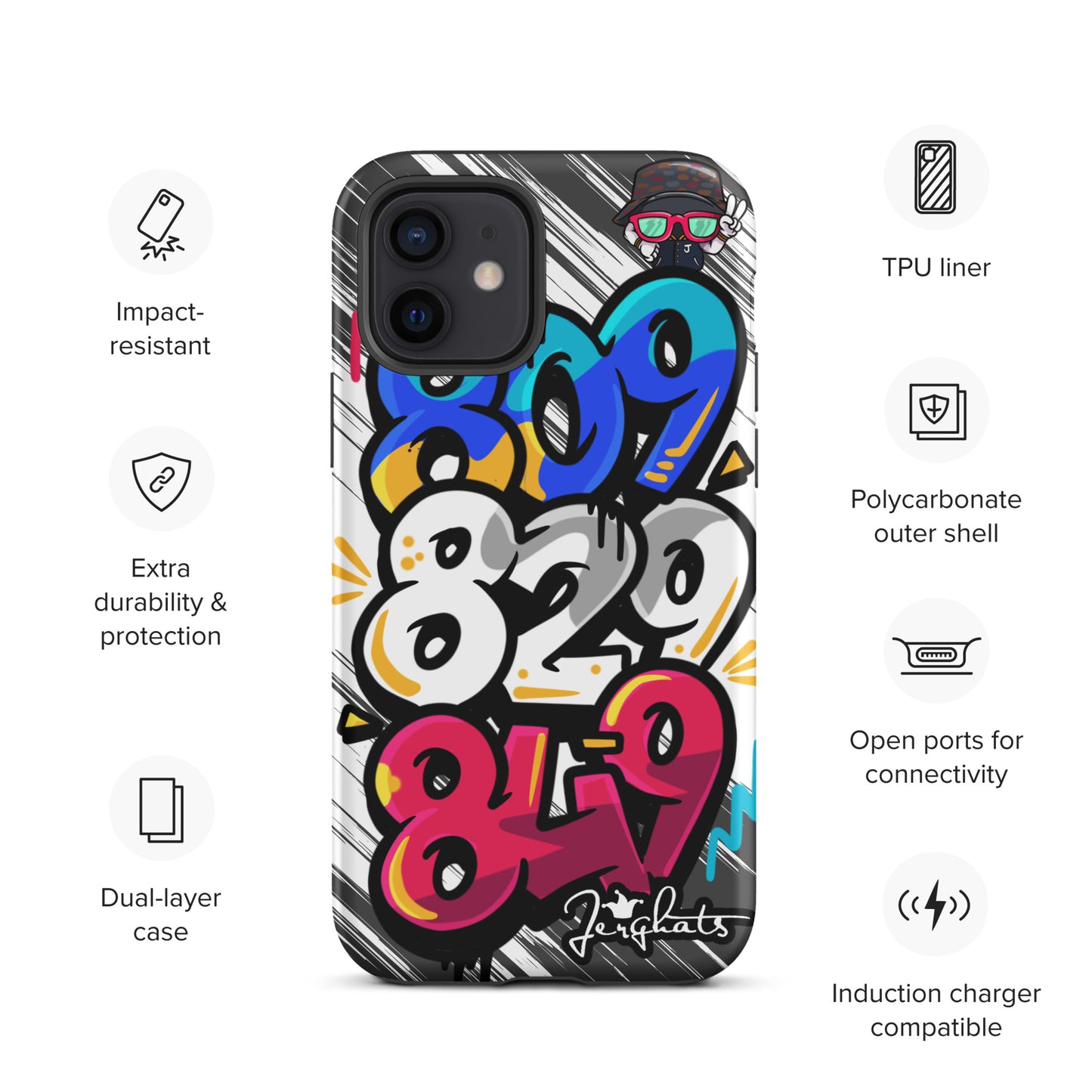 DR Area code Tough Case for iPhone®