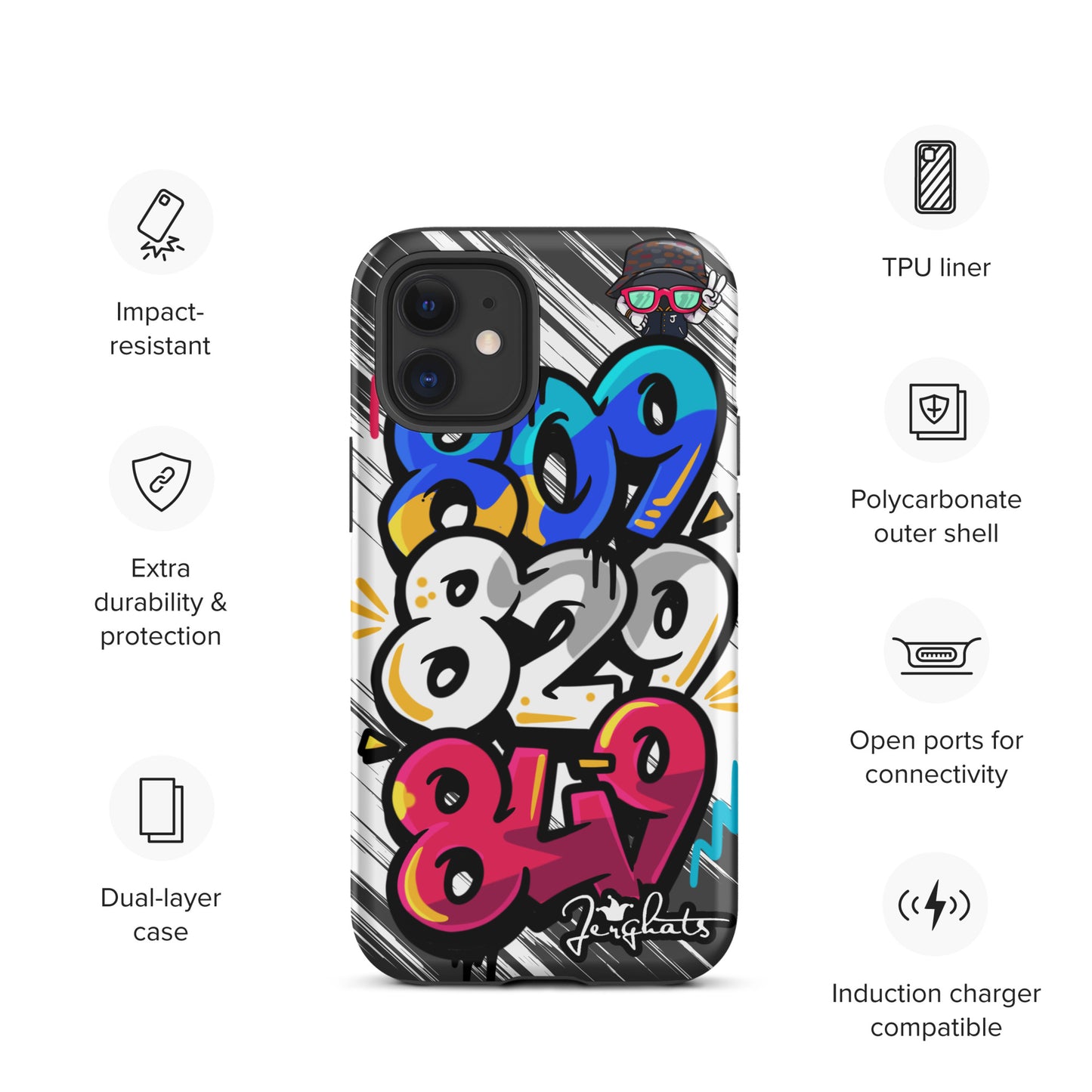 DR Area code Tough Case for iPhone®