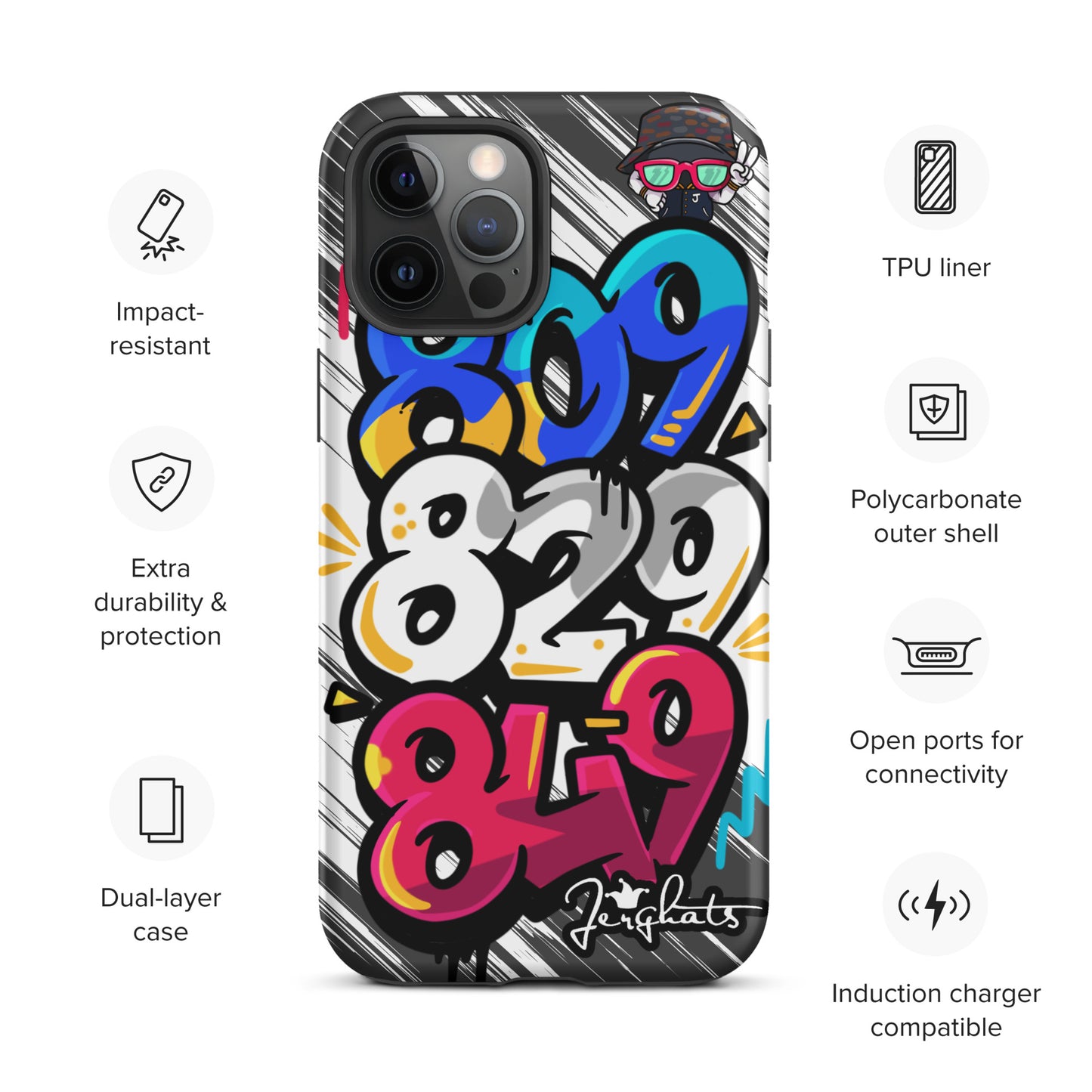 DR Area code Tough Case for iPhone®