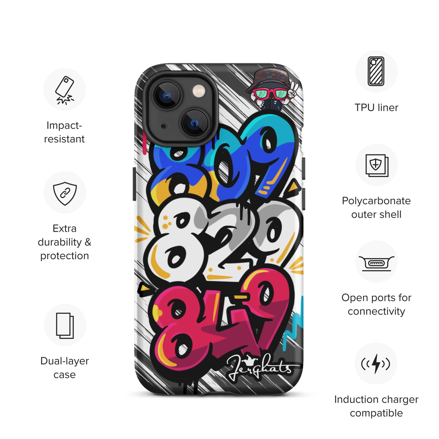 DR Area code Tough Case for iPhone®