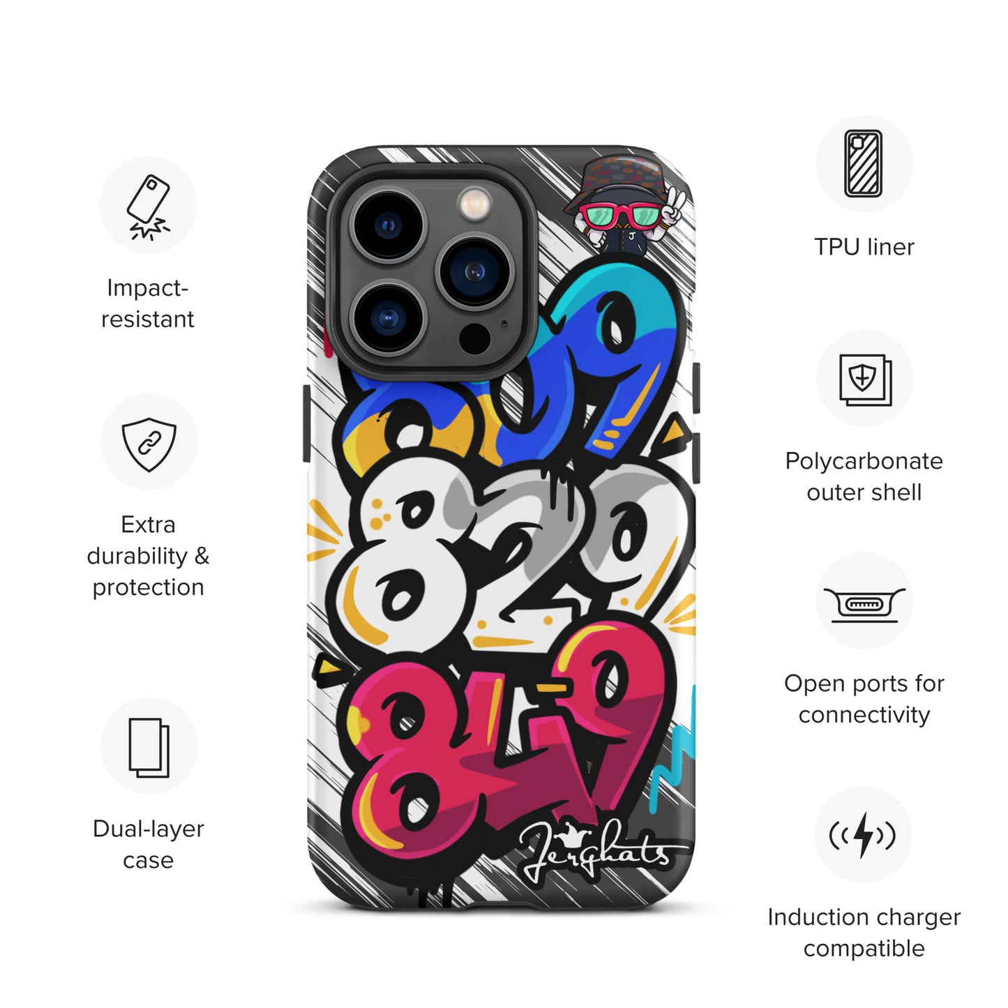 DR Area code Tough Case for iPhone®