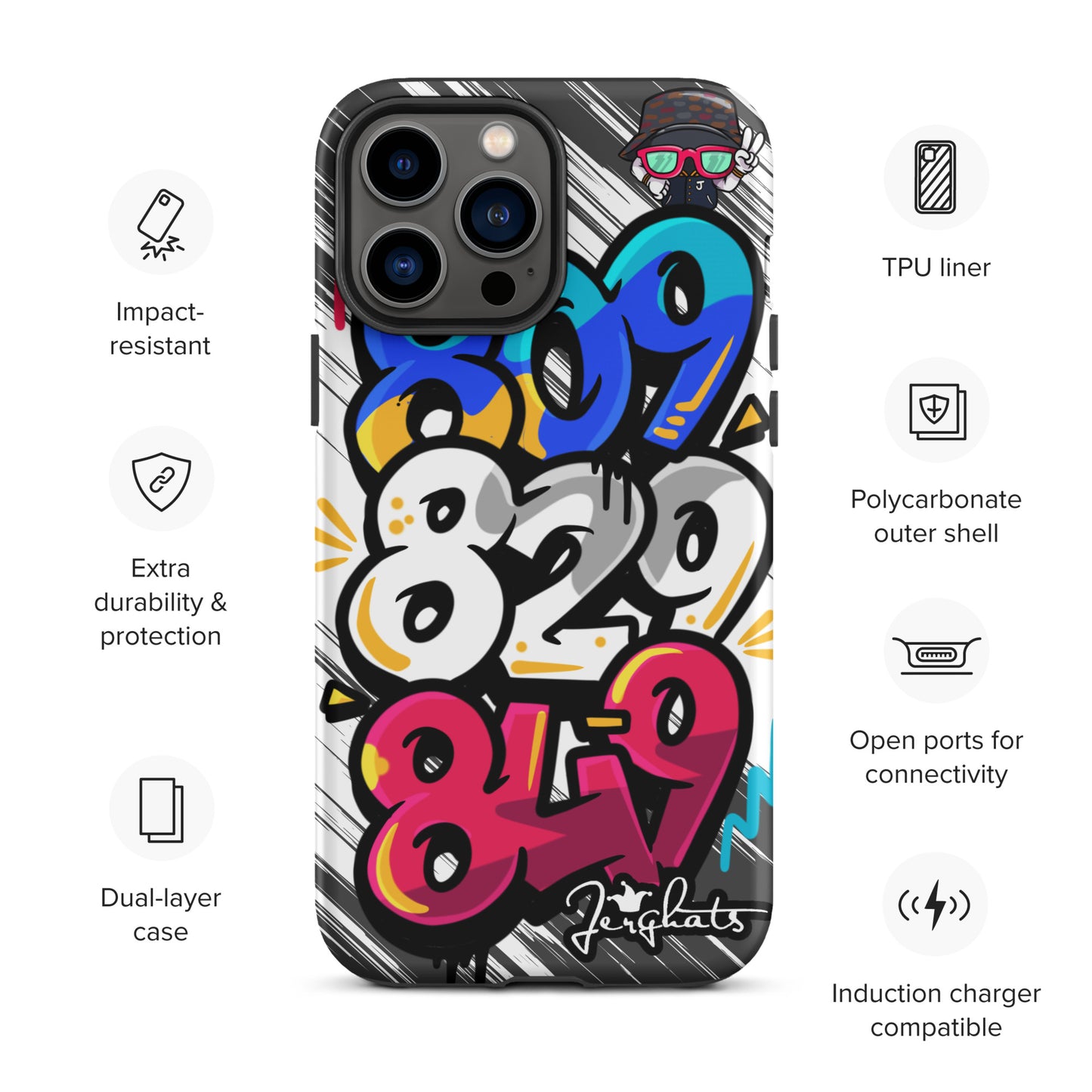 DR Area code Tough Case for iPhone®