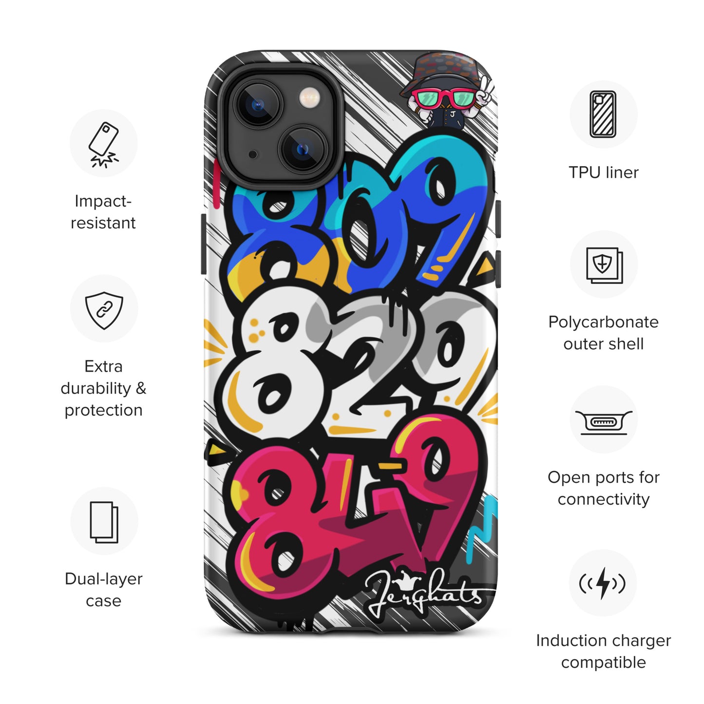 DR Area code Tough Case for iPhone®