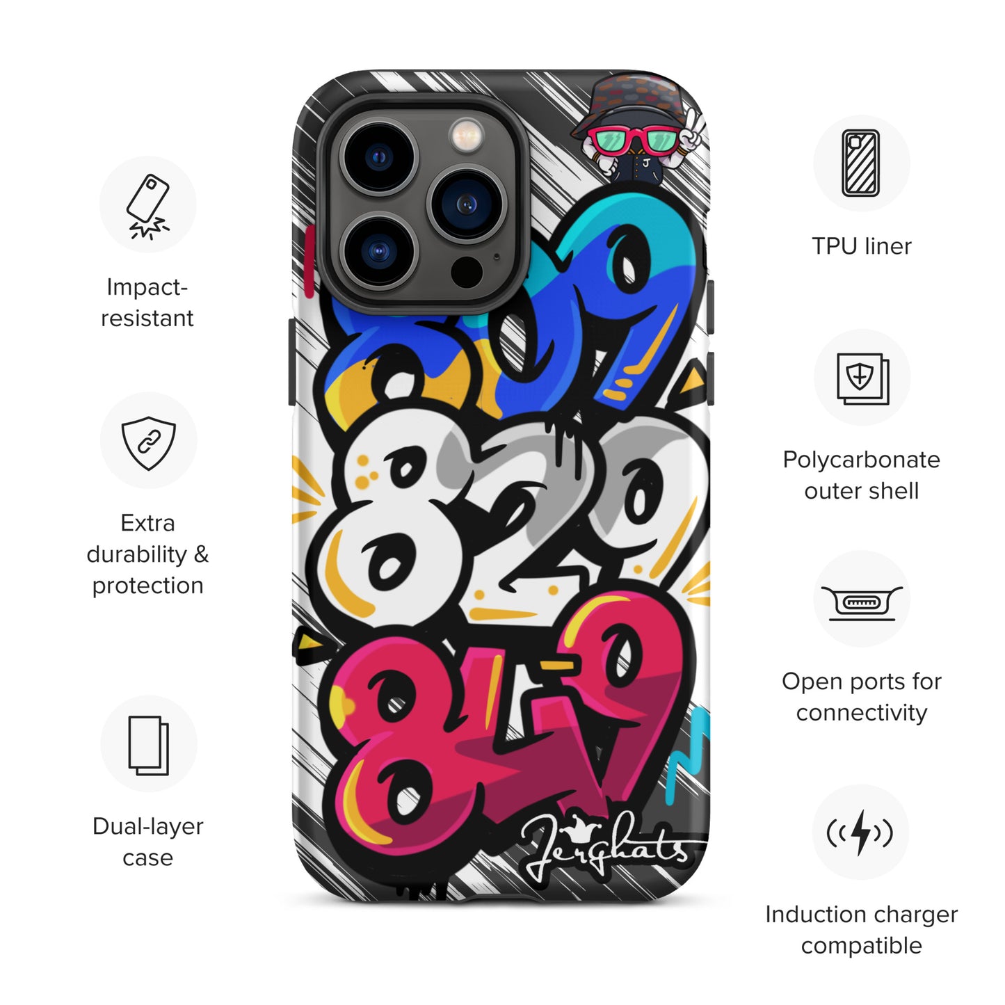 DR Area code Tough Case for iPhone®