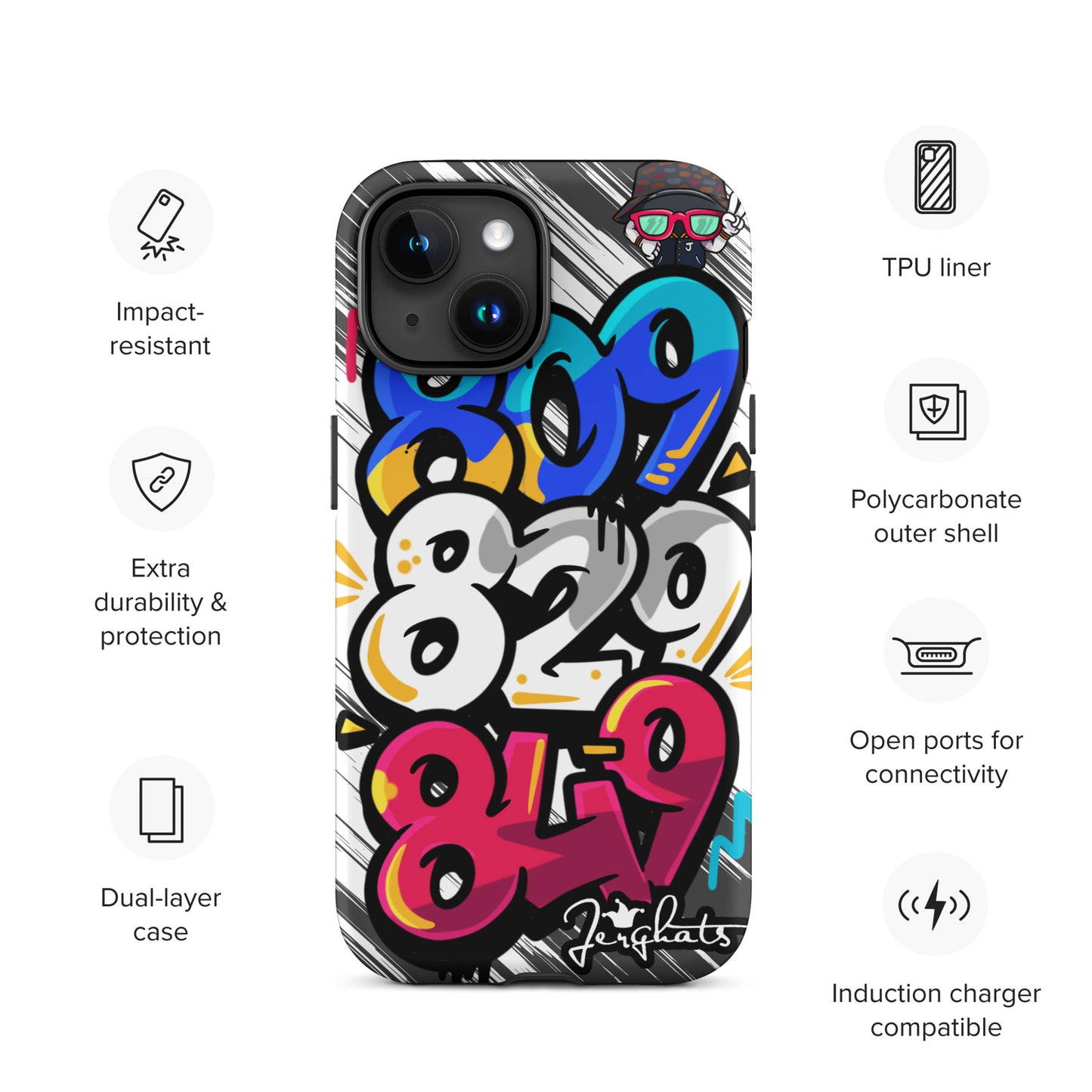 DR Area code Tough Case for iPhone®