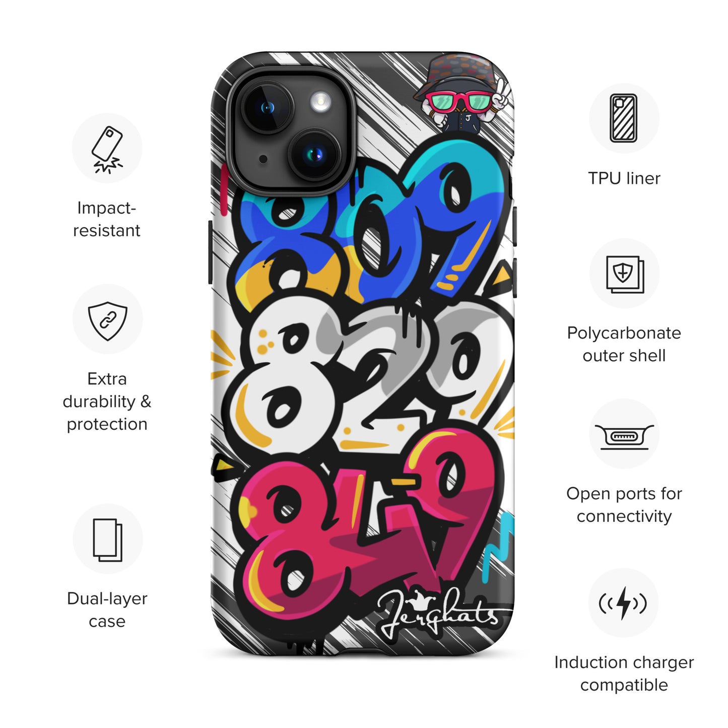 DR Area code Tough Case for iPhone®