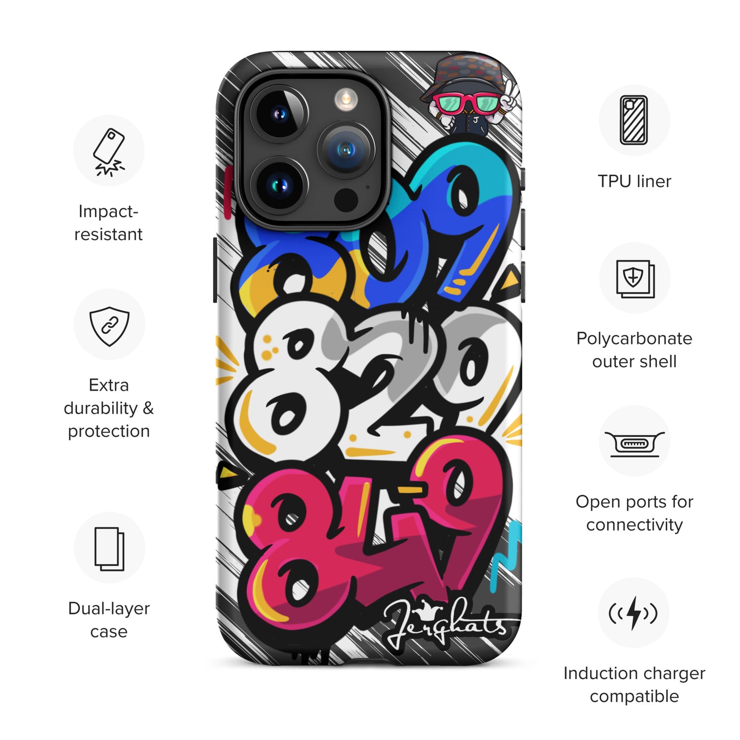DR Area code Tough Case for iPhone®