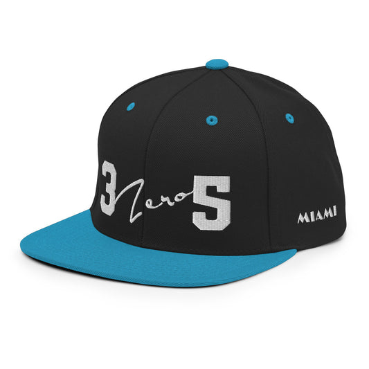 Miami 3 zero 5 Snapback Hat