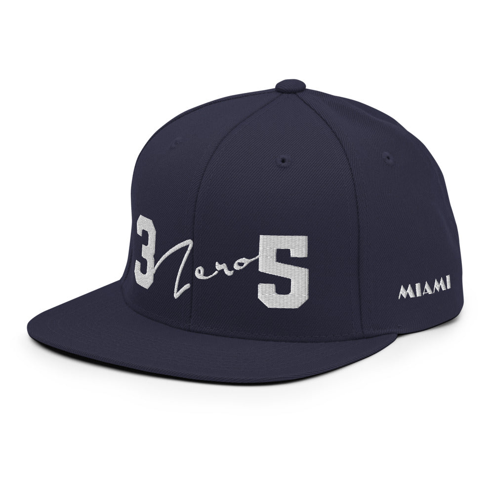 Miami 3 zero 5 Snapback Hat