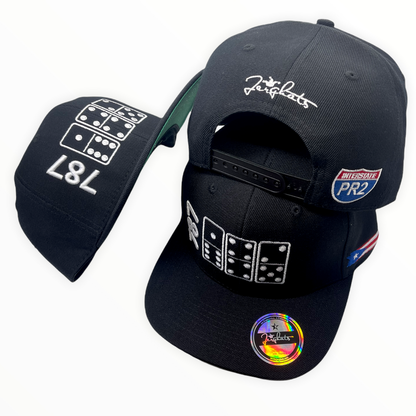 787 PR2 Area Code Dominoes SnapBack Cap