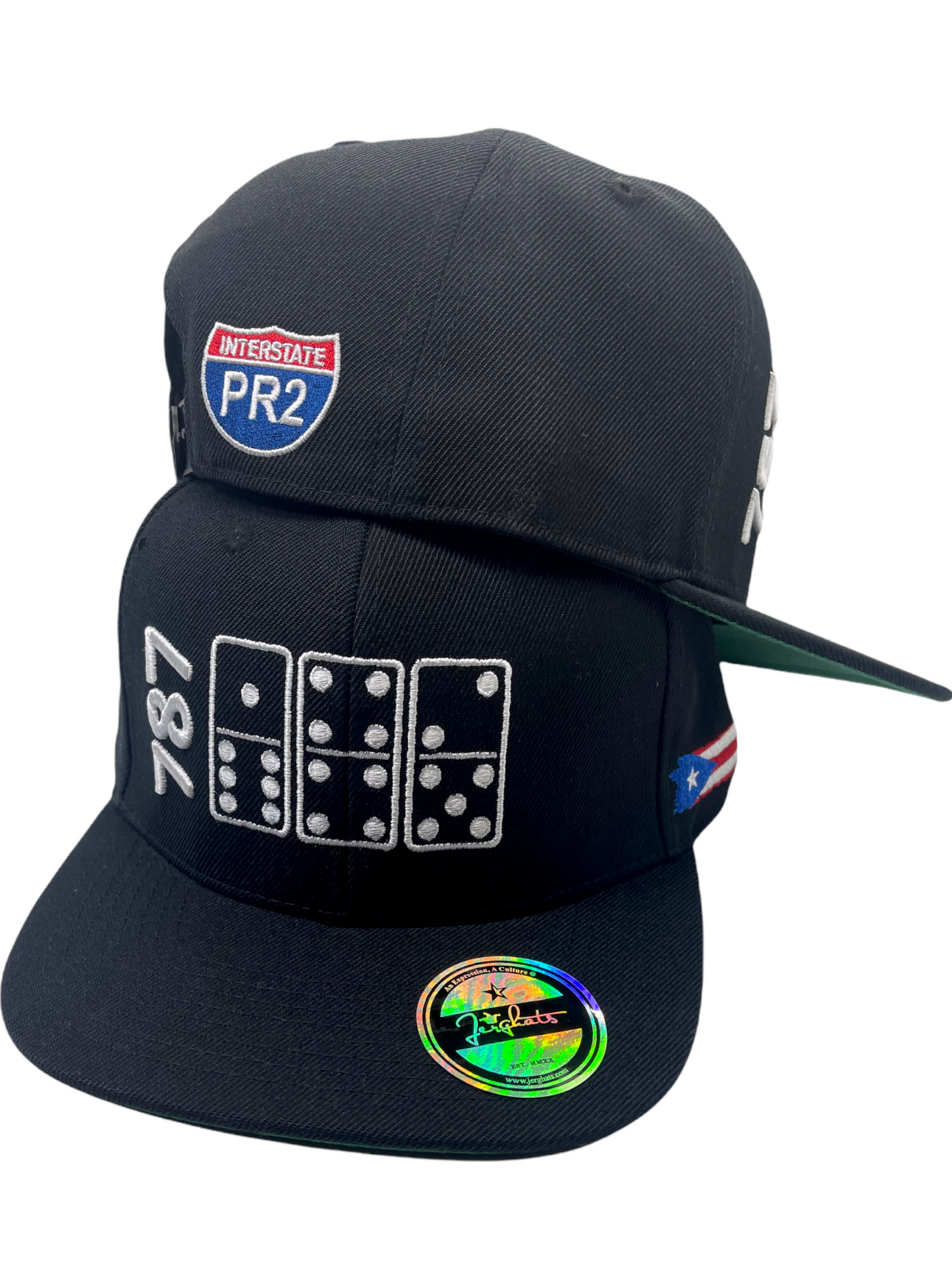 787 PR2 Area Code Dominoes SnapBack Cap