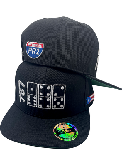 787 PR2 Area Code Dominoes SnapBack Cap