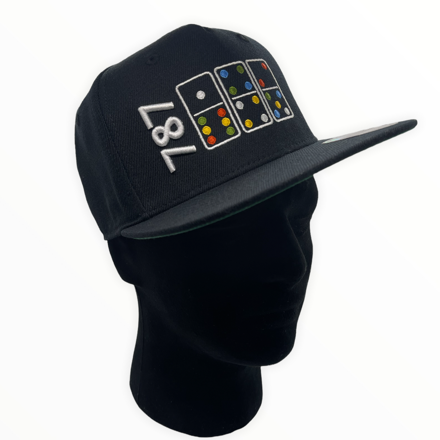 787 PR Colored Dominoes 5 Panel Snapback Cap